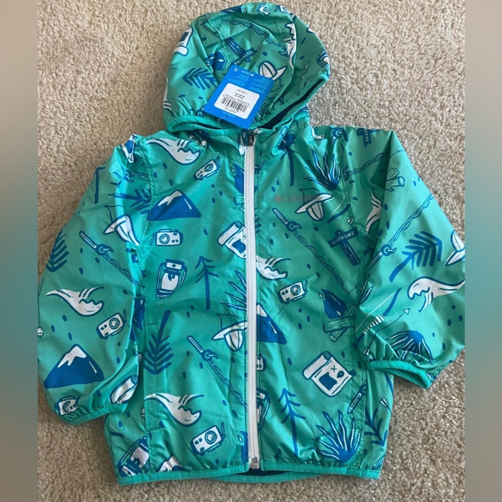 Fleece lined rain jacket camping fishing